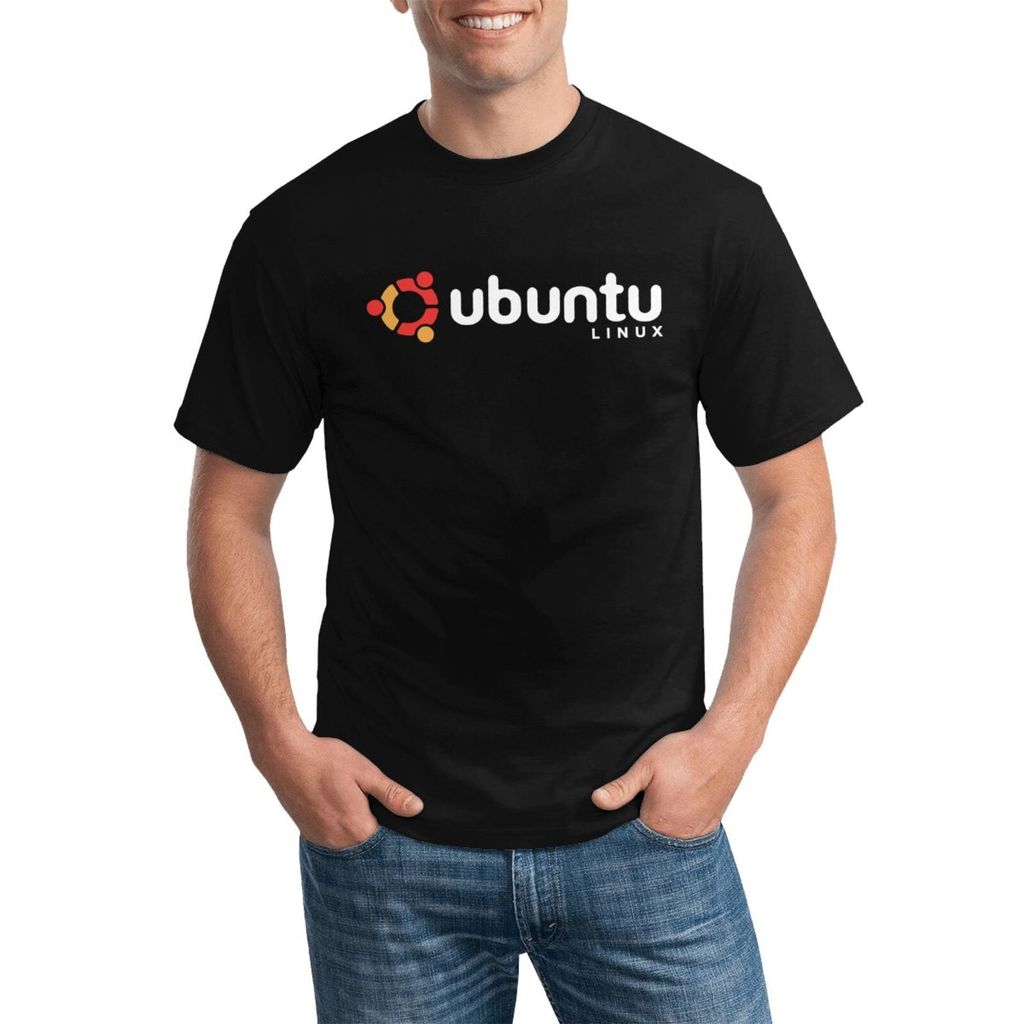 เสื้อยืดคอกลม Ubuntu Linux ขนาดพิเศษ ทำจากผ้าฝ้ายบริสุทธิ์ 100% สวมใส่ได้ทุกวัน
