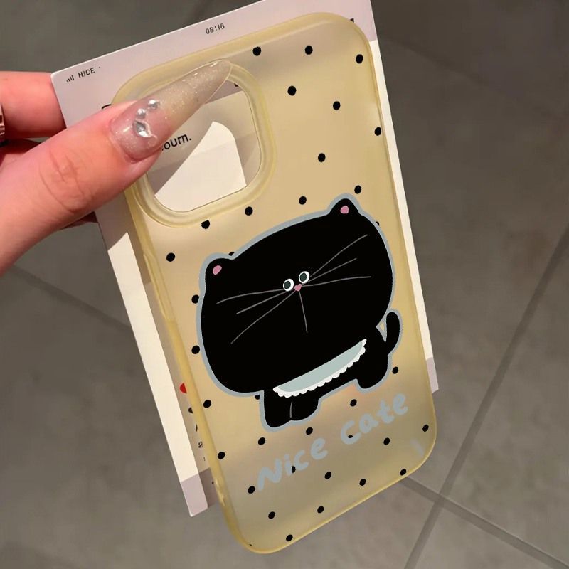 สีดํากันกระแทก Cat Lucky Casing Infinix Note 60 Pro 5G Smart 20 Smart 10 Hot 50I Hot 60I 60 Pro Plus
