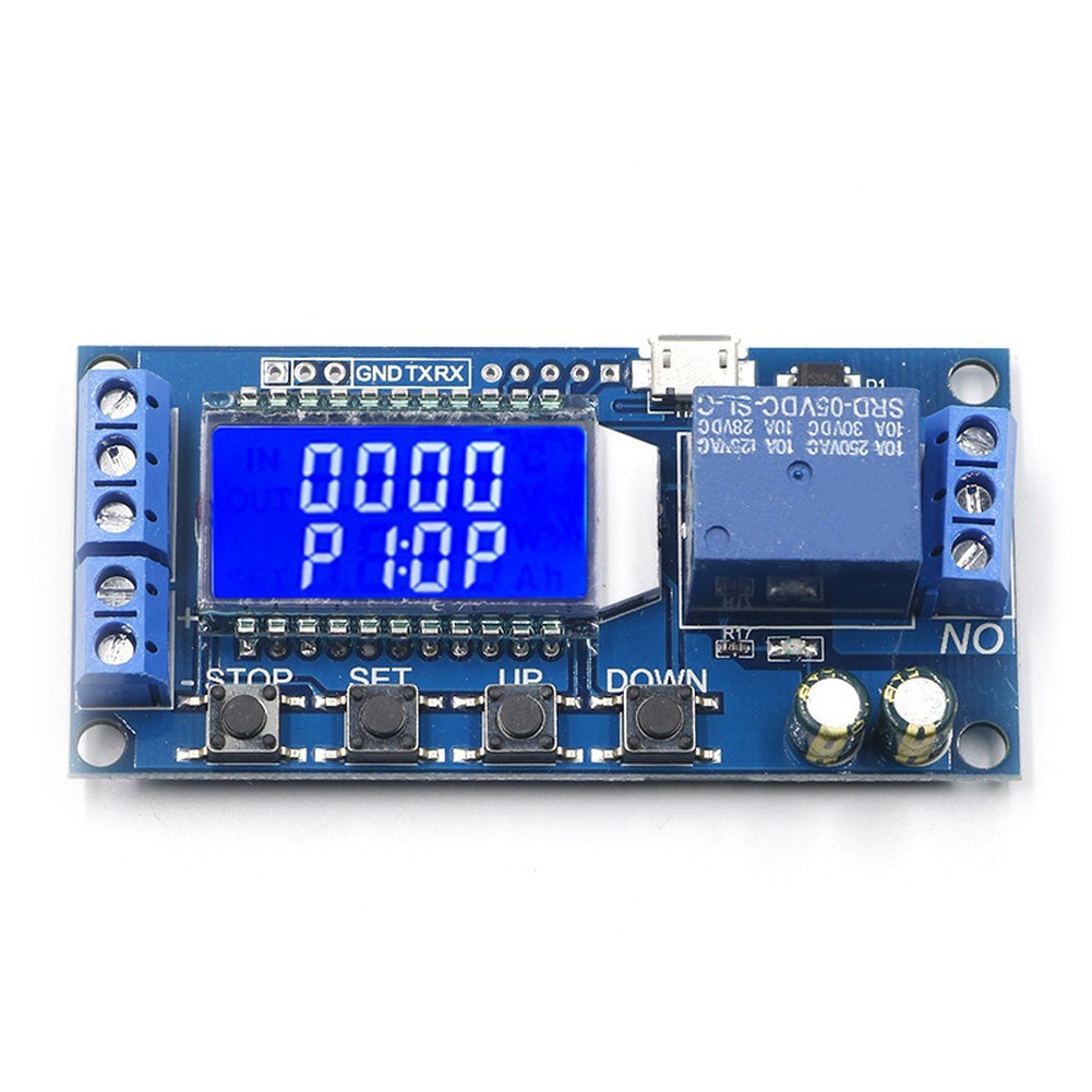 L-NEWradial Timer Relay 5V/12V/24V Timer Module Switch พร้อมจอแสดงผล LCD