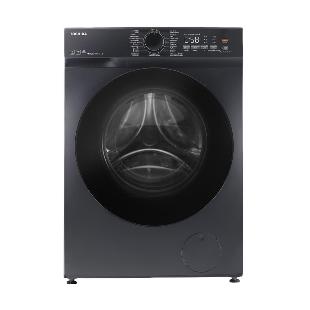 [จัดส่งพร้อมติดตั้ง] HomePro เครื่องซักอบผ้าฝาหน้า  TWD-T21BU140UWT(MG) 13/8 กก. อินเวอร์เตอร์ สีดำ 