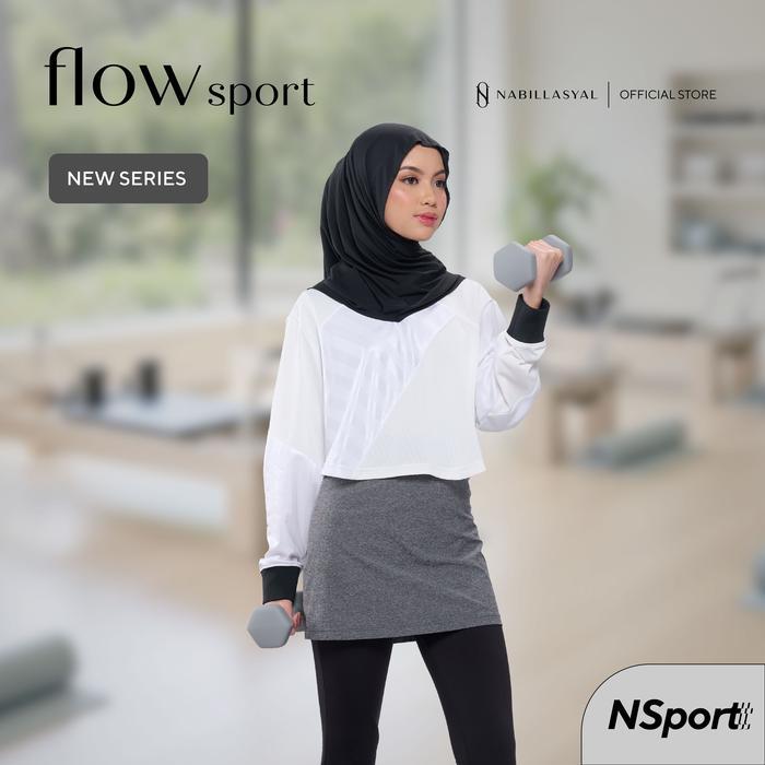 3P9U9- Nabillasyal Hijab Sport Hijab Instant Sports Anti Uv Nsport Flow Series
