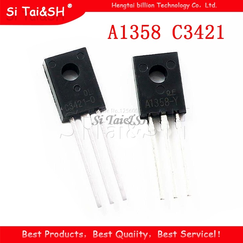 10 ชิ้น 2SA1358 2SC3421 (5 ชิ้น* A1358 +5 ชิ้น* C3421 ) 2SA1358 Y 2SC3421 Y ถึง 126 ใหม่เดิม