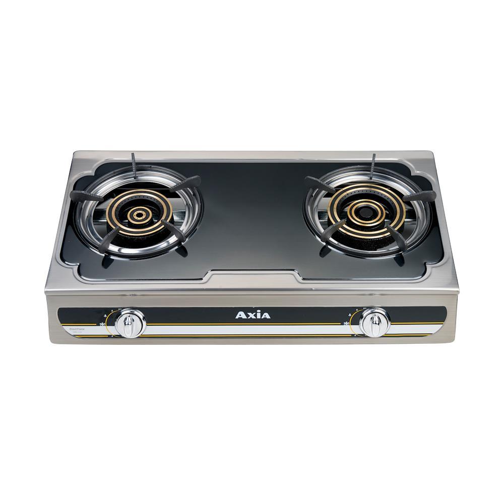 HomePro เตาแก๊สตั้งโต๊ะ 2 หัวแก๊ส  DRB-1214 แบรนด์ AXIA