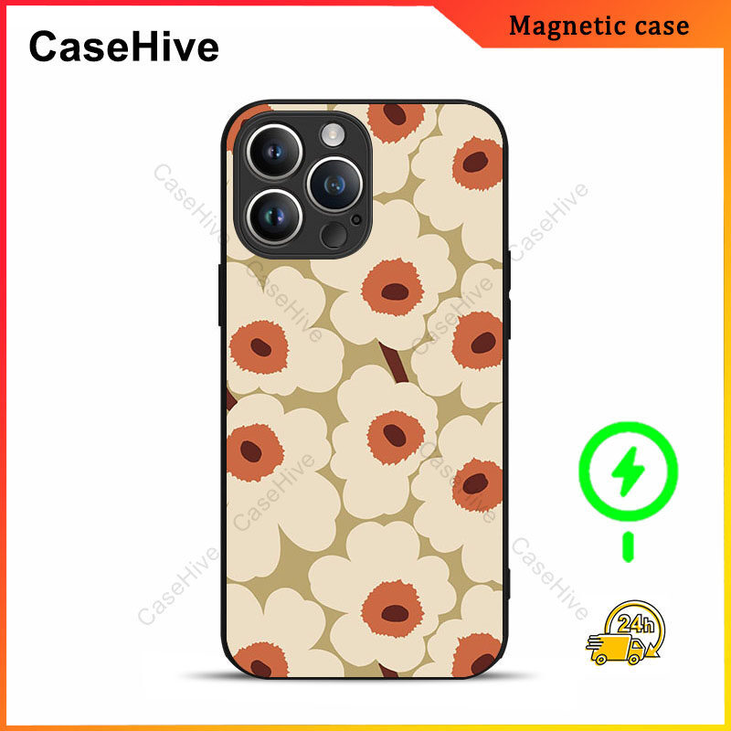 เคสโทรศัพท์ดอกไม้สําหรับ iPhone 17 Pro Max / iPhone 16 Pro Max / 15 Pro Max / 13 / Samsung Galaxy S2