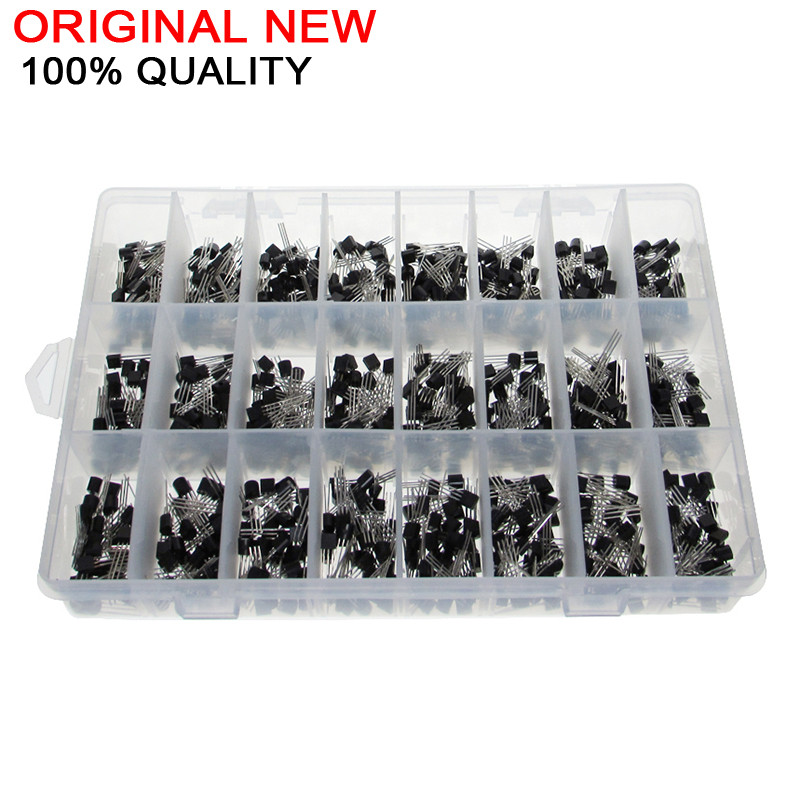 CR-840PCS 24 ค่าถึง 92 ทรานซิสเตอร์ Assortment Kit BC327 BC337 BC547 2N22 3904 3906 C945 ทรานซิสเตอร