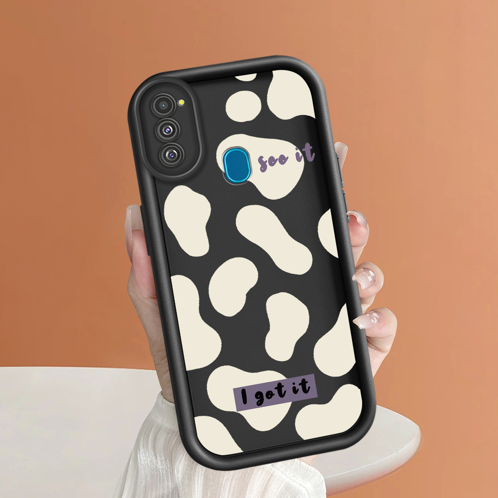 HP เข้ากันได้กับเคส Samsung Galaxy M21 M30S ปกป้องโทรศัพท์ TY DLJ C8-362 ครีมจุด