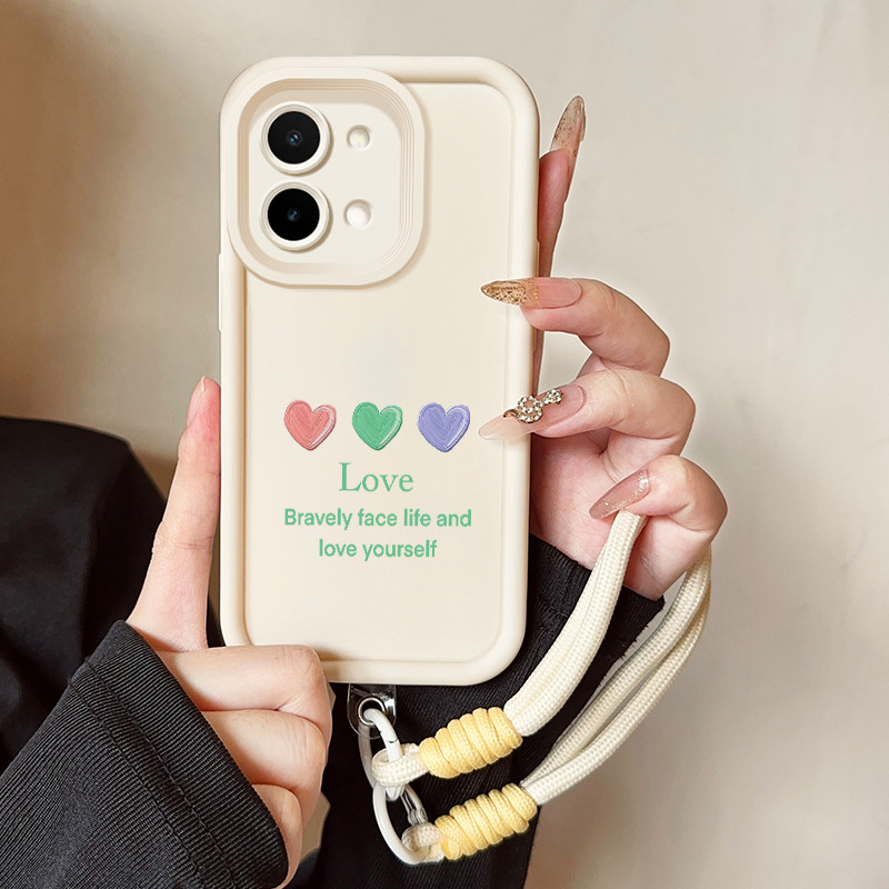 เคสสำหรับ VIVO Y28 2024 เคสโทรศัพท์สายคล้อง