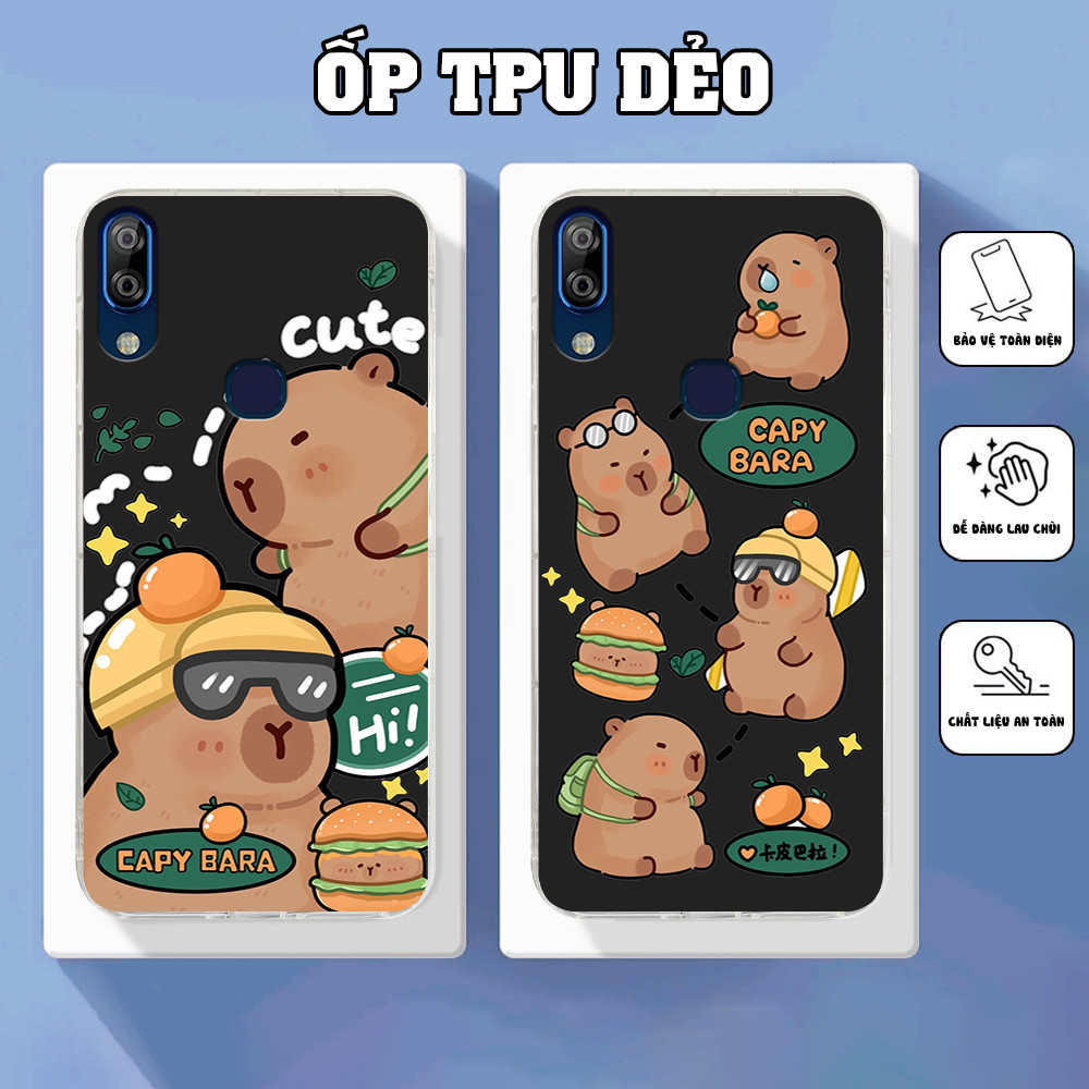 เคส Vsmart Active 1 / Active 1 Plus / Active 1+ พร้อมพิมพ์ capy bara น่ารัก