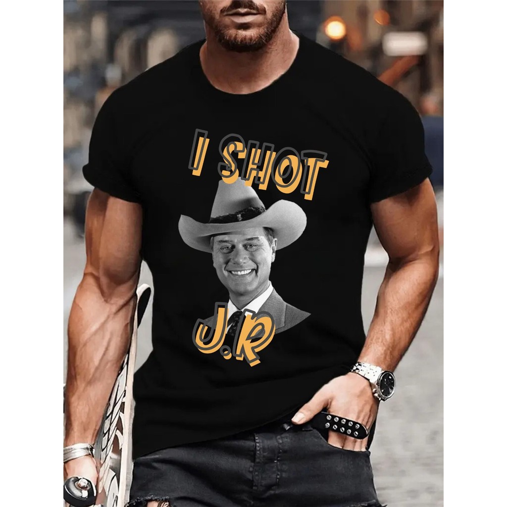 เสื้อยืด I Shot Jr ดีไซน์Ted และJr Ewing