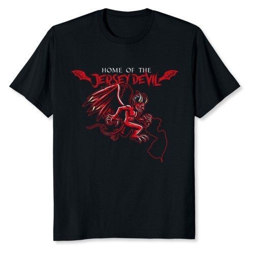 เสื้อยืดพิมพ์ลาย Jersey Devil สไตล์USA