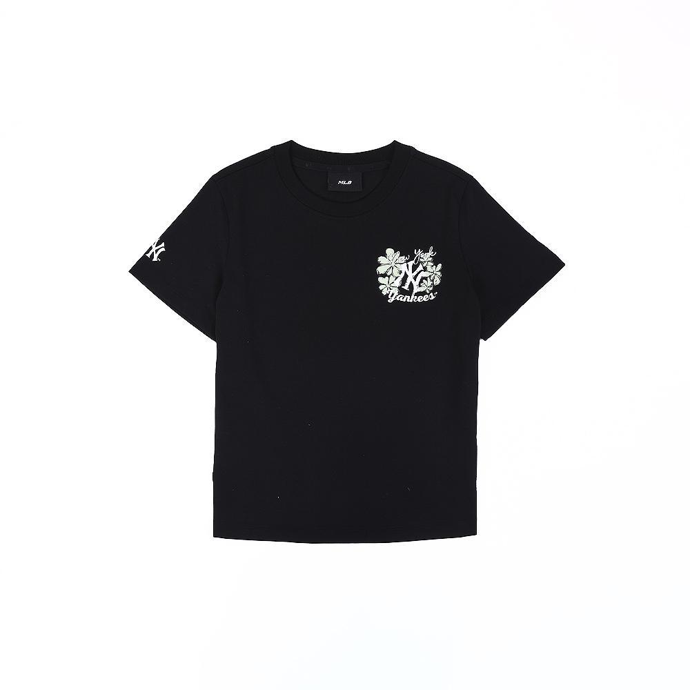 MLB เสื้อยืด ผู้หญิง Women'S Flower Graphic Comfortable Fit T-Shirts รุ่น 3FTSN0354 50BKS Black