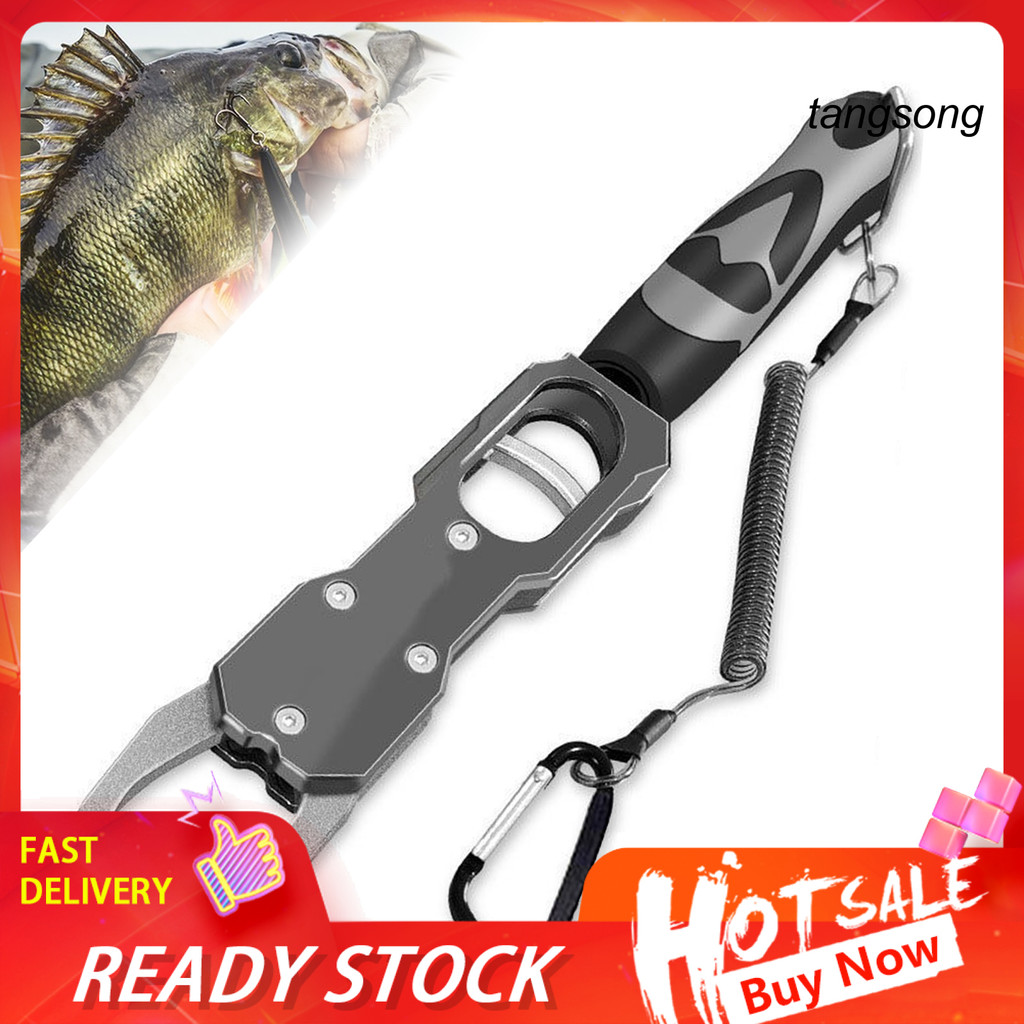 [TAN]ด้ามจับปลาสําหรับงานหนักพร้อมสเกลที่จับตามหลักสรีรศาสตร์คีมตกปลาแบบหมุนได้ 360 องศา Gripper ที่