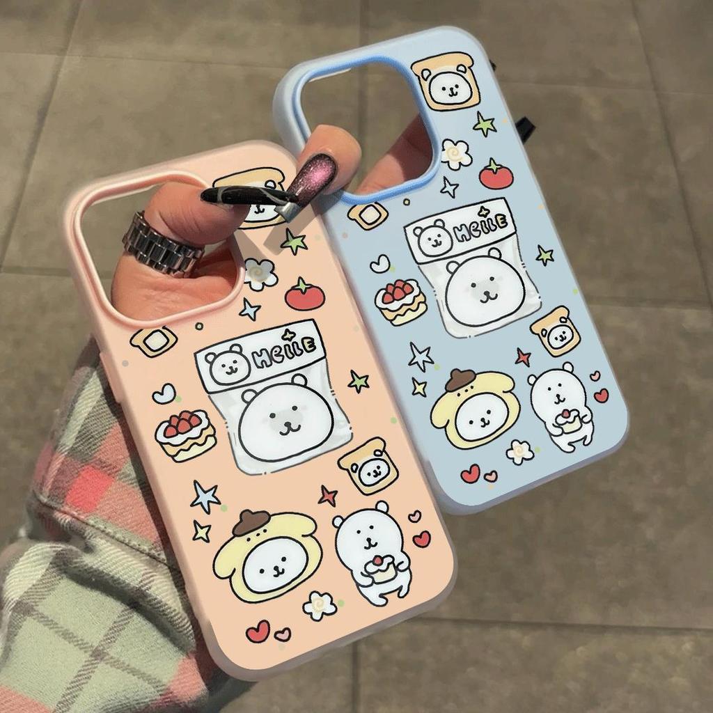 2 In 1 เคสหมีน่ารัก Redmi 15C 15 Xiaomi 15T Poco F7 หมายเหตุ 14 M7 Plus C85 13C 13 14C 13X C75 C65 C