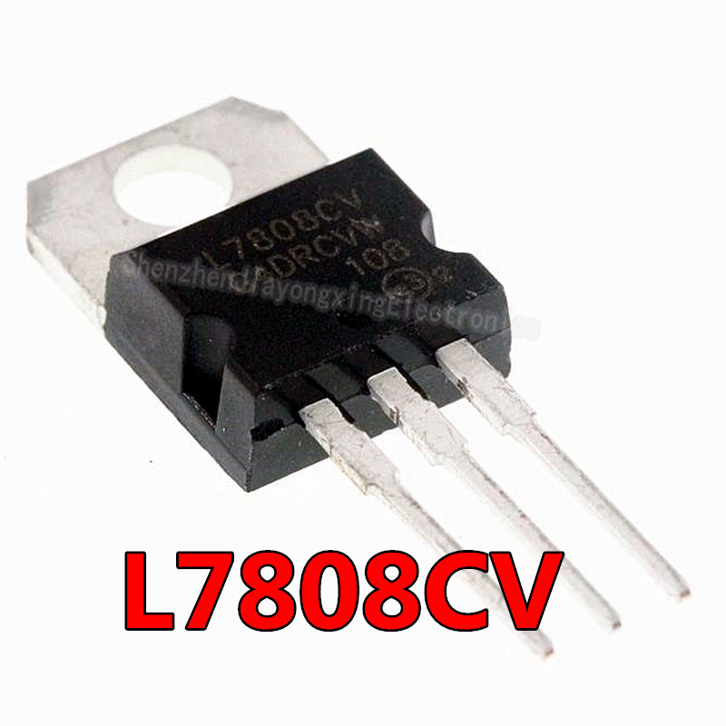 10PCS L7808CV L7808 TO220 LM7808 7808 MC7808 ถึง 220 ชิปเซ็ต IC ใหม่และต้นฉบับ