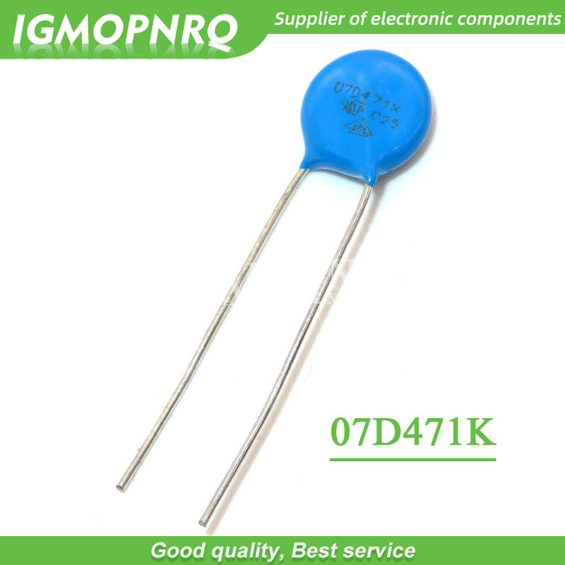 20 ชิ้น varistor 07D471K 470V piezoresistor 7D471K 7D471