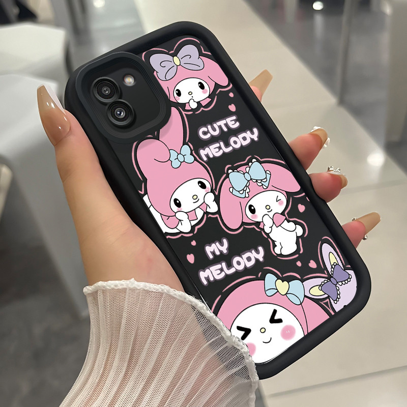 เคสสำหรับ Samsung Galaxy A03 เคสโทรศัพท์กระต่ายสามสีซิลิโคนกันกระแทก