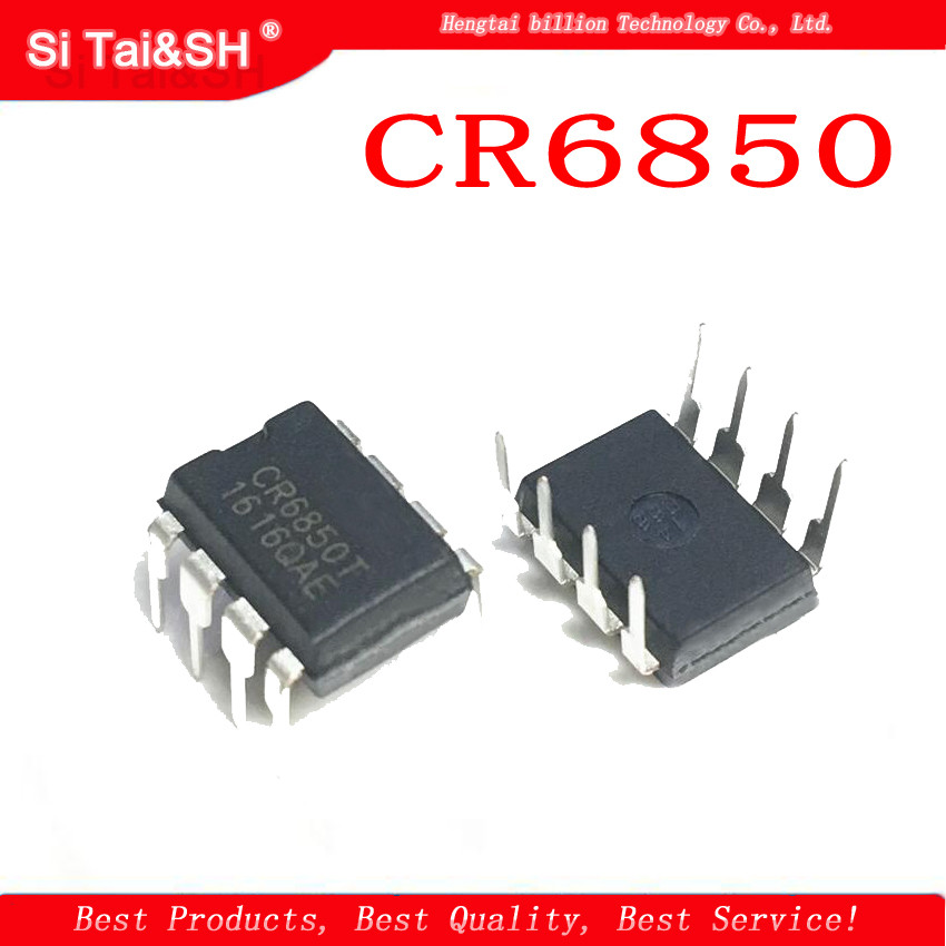 10PCS CR6850T CR6850 DIP 8 ชิปจ่ายไฟสลับใหม่