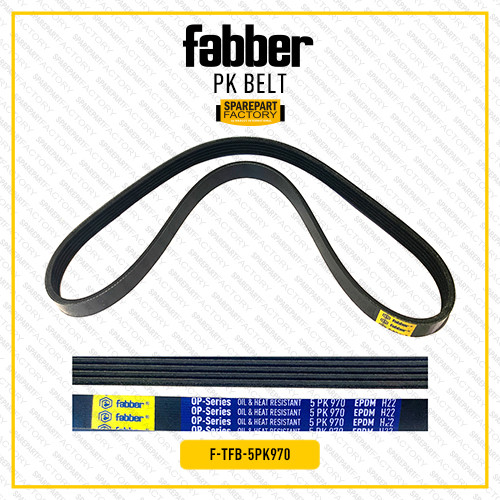 Fanbelt Fanbelt V เข็มขัด Lantis AC Fan belt/Alternator Toyota Soluna 1.5/Corolla Old 5PK970 FABER