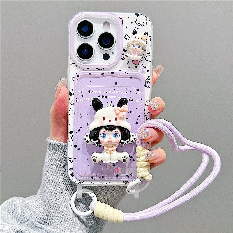 KB838 For Vivo V40 SE V30 Lite V29 Pro V27 V25 E V23 V20 V17 Neo V15 V9 X200 FE X100 X90 X80 X70 T X60 X50 X30 X27 X23 4G 5G Card Holder Phone Case - รูปที่ 2