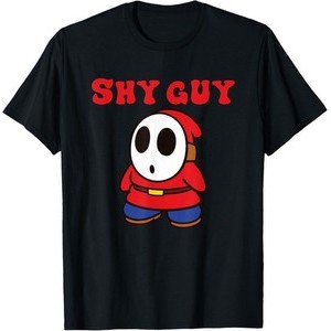 เสื้อยืด Super Mario Bros Shy Guy Simple Retro Nintendo Icon