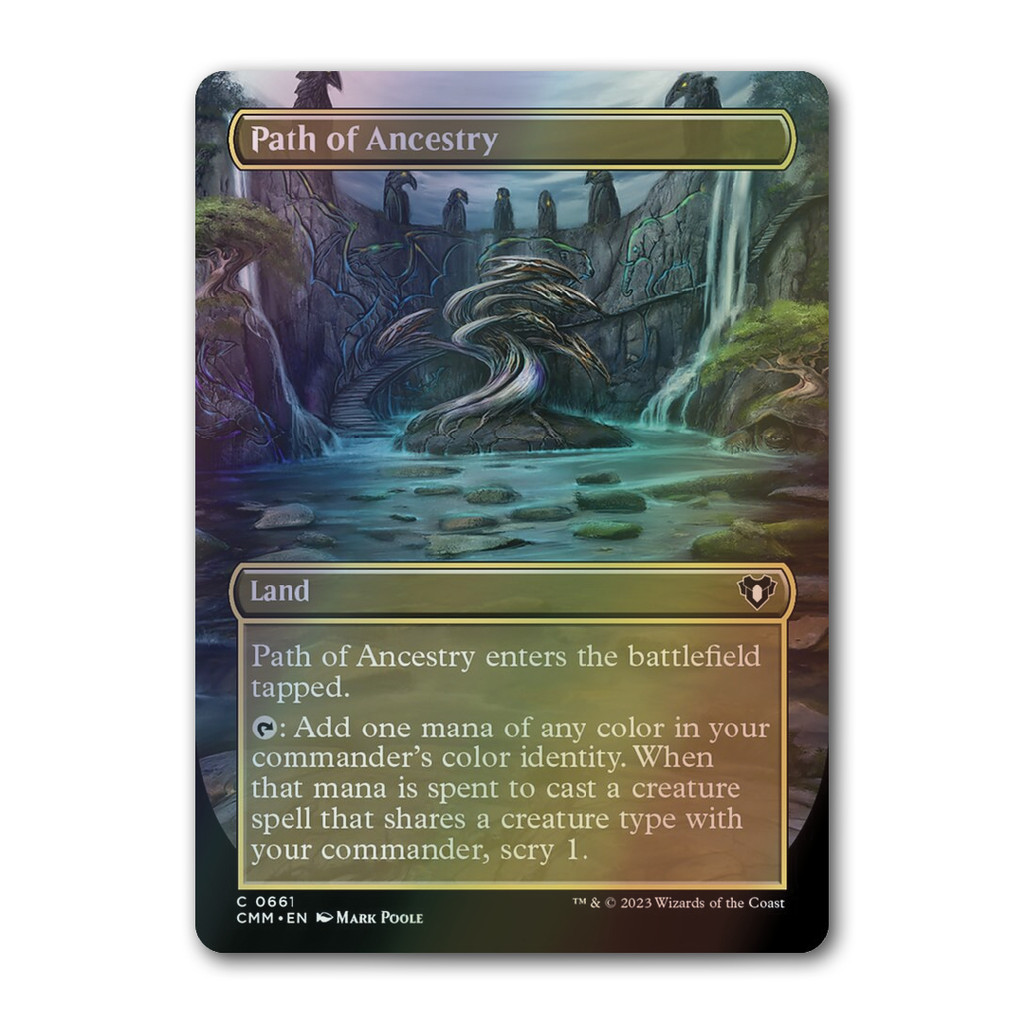 [MTG] Path of Ancestry [CMM] [Colorless] [Common] [Foil] [ENG] [2023] (Magic: The Gathering)