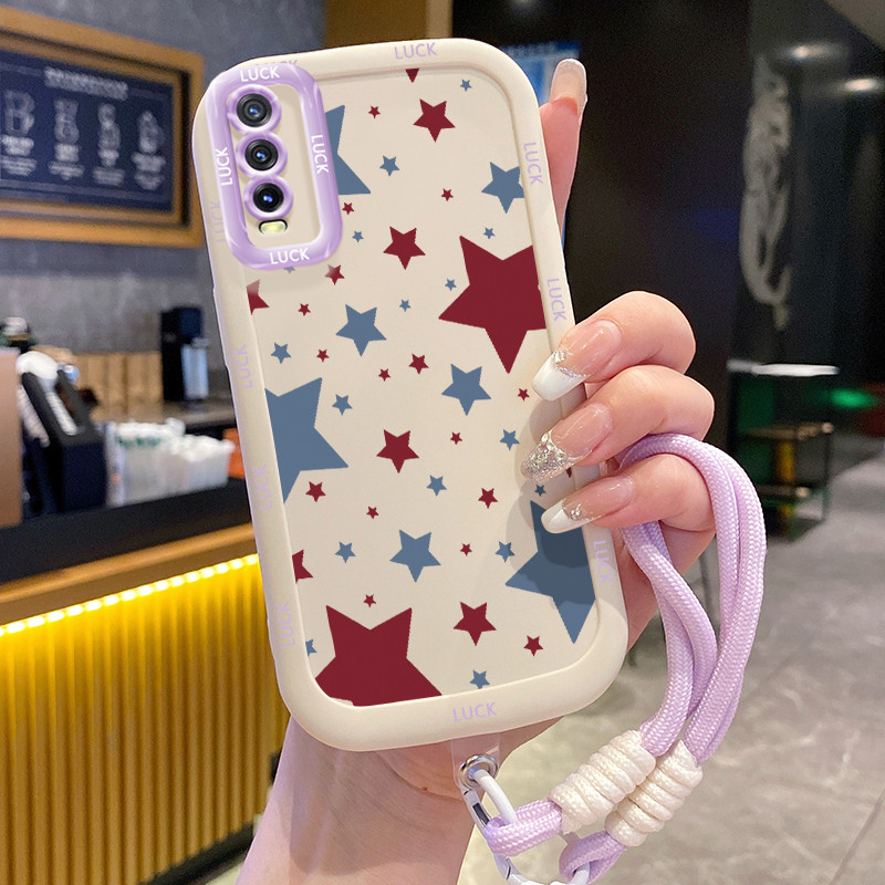 เคส VIVO Y20 Y20i Y20s Y20A Y20G Y12A Y12S Y11s เคส Star พร้อมเชือกเส้นเล็ก
