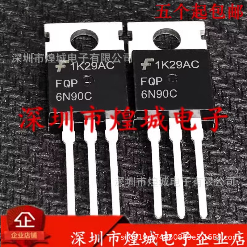 10 ชิ้น/FQP6N90C สินค้าคงคลังพร้อมสต็อก TO-220 MOS Field Effect Tube 900V 6A Collection Plus ซื้อสาม