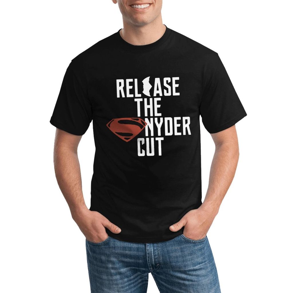 เสื้อยืด.Release The Snyder Cut ทำจากผ้าฝ้าย 100% ออกแบบสำหรับไซส์ใหญ่และสวมใส่ง่าย