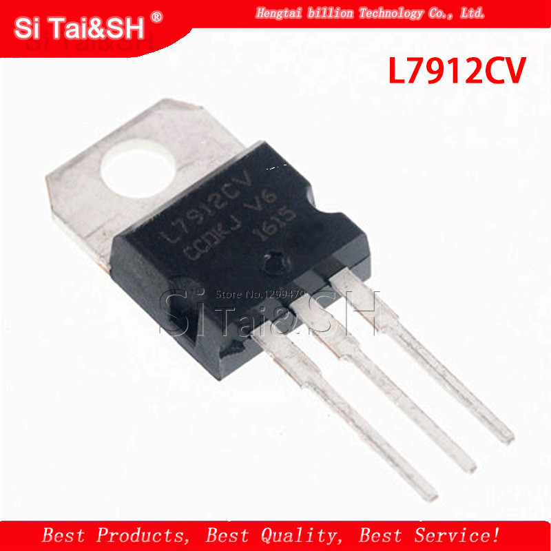 10PCS L7912CV TO220 L7912 ถึง 220 7912 LM7912 MC7912 IC ใหม่และต้นฉบับ