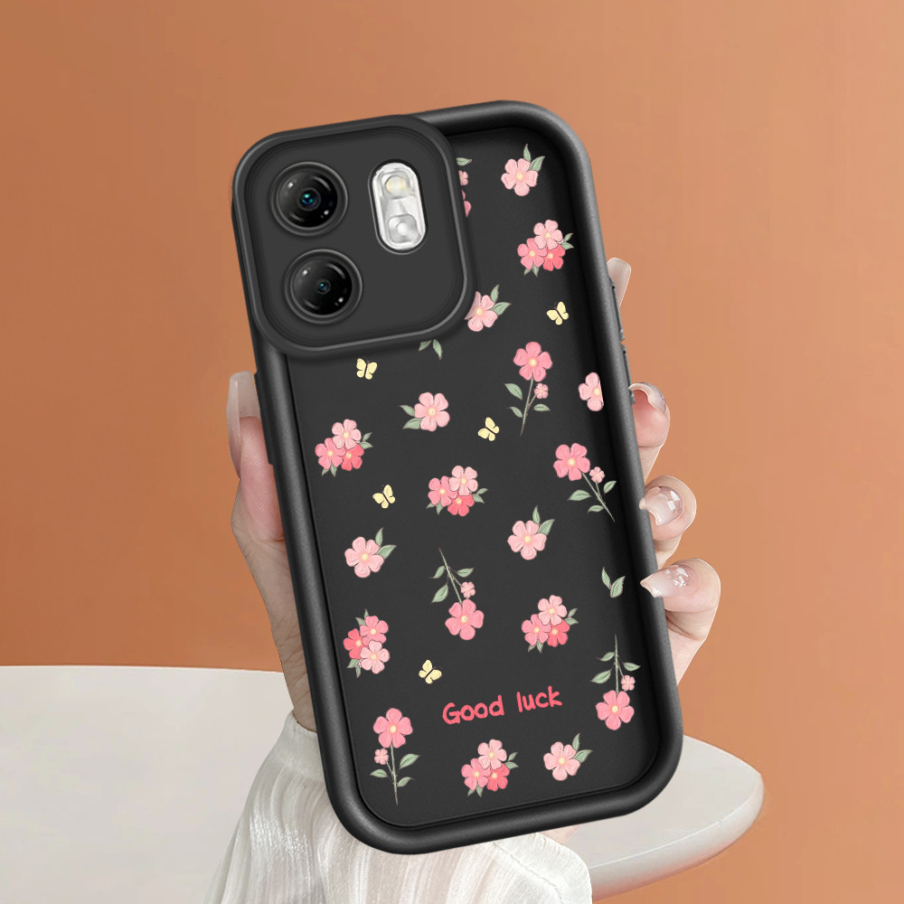 ปลอก Hp สําหรับ Infinix Smart 9 Hot 50i กรณี Kesing ปกป้องโทรศัพท์ TY DLJ C8-2218 ดอกไม้