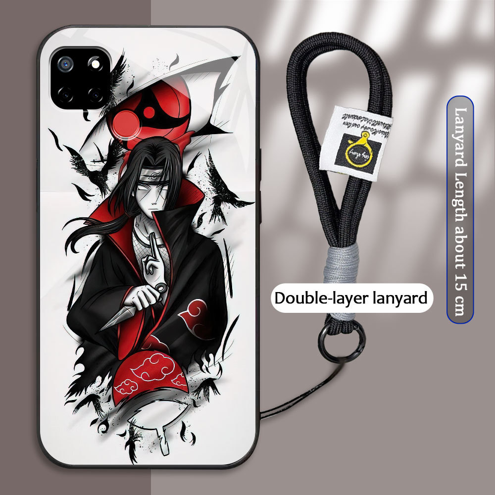 Realme Q Q5I V5 V13 Q3I Q3 5G V23 K9X C17 C12 C25 C25S C35  เคสกระจก ราชาโจรสลัด ลูฟฟี่ ขอบนุ่ม + สา