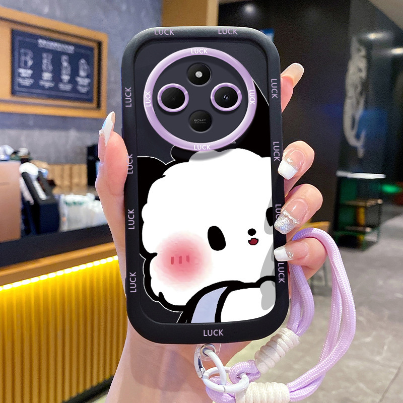 เคสสำหรับ Xiaomi Redmi 14C 5G A4 5G A14R 5G POCO C75 5G POCO M7 5G เคสโทรศัพท์สุนัขแมวซิลิโคนสายคล้องกันกระแทก