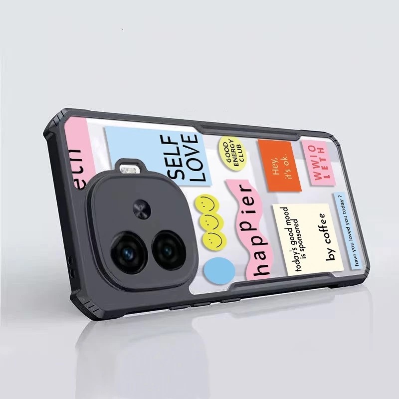 CASE CLEAR MOTIF FUSION SHOCKPROOF สําหรับ INFINIX 4 5 6+ 7 8 9 9 HD 10 PLUS HD ZERO 8 ZERO 20 ZERO 