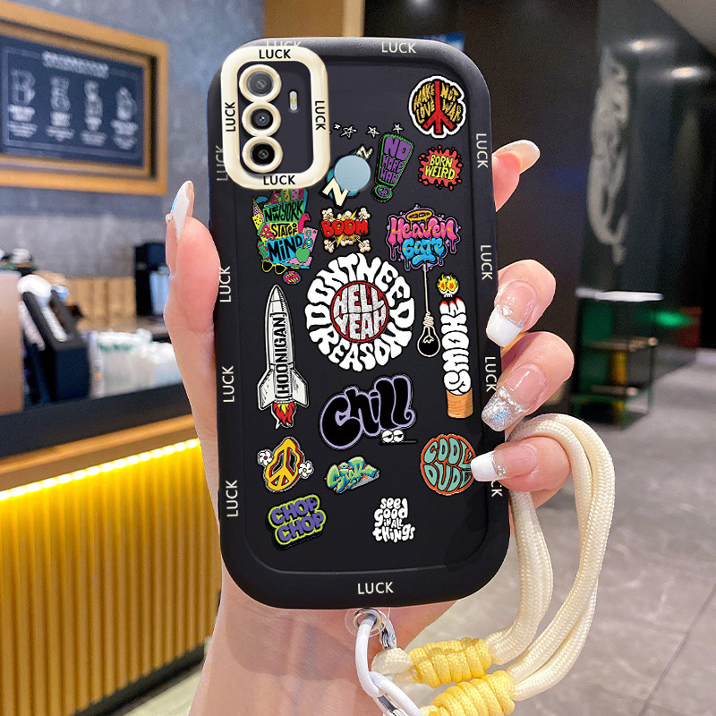 เคสสำหรับ OPPO A53 2020 A33 2020 A53s A32 A11s เคสโทรศัพท์จรวดซิลิโคนสายคล้องกันกระแทก