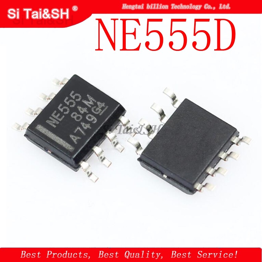 50 ชิ้น/ล็อต NE555 NE555D 555 จับเวลา SMD 555 NE SOP 8