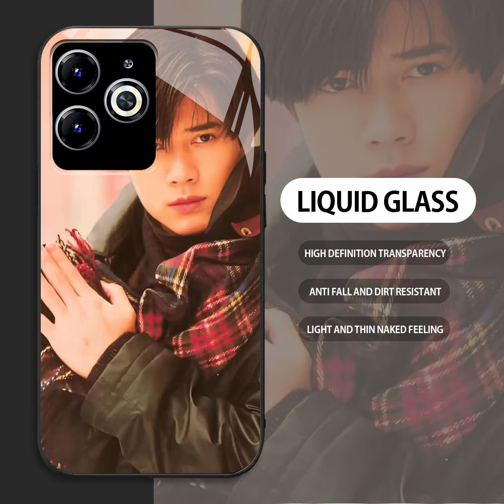 กระจกนิรภัยสําหรับ INFINIX Smart 5 2020 6 7 8 โทรศัพท์มือถือกรณี Aaron Kwok รูปแบบที่กําหนดเอง HP กร