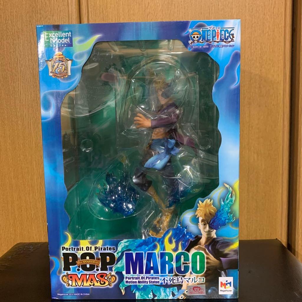 【Direct from Japan】P.O.P One Piece "MAS" ฟีนิกซ์ มาร์โค ฉบับพิมพ์ครั้งแรก เท้าสีเหลือง ขนาด 1/8【Japa