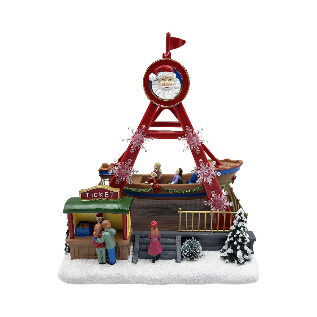 กล่องดนตรี Pirate Ship KASSA HOME รุ่น YN22641 สีแดง