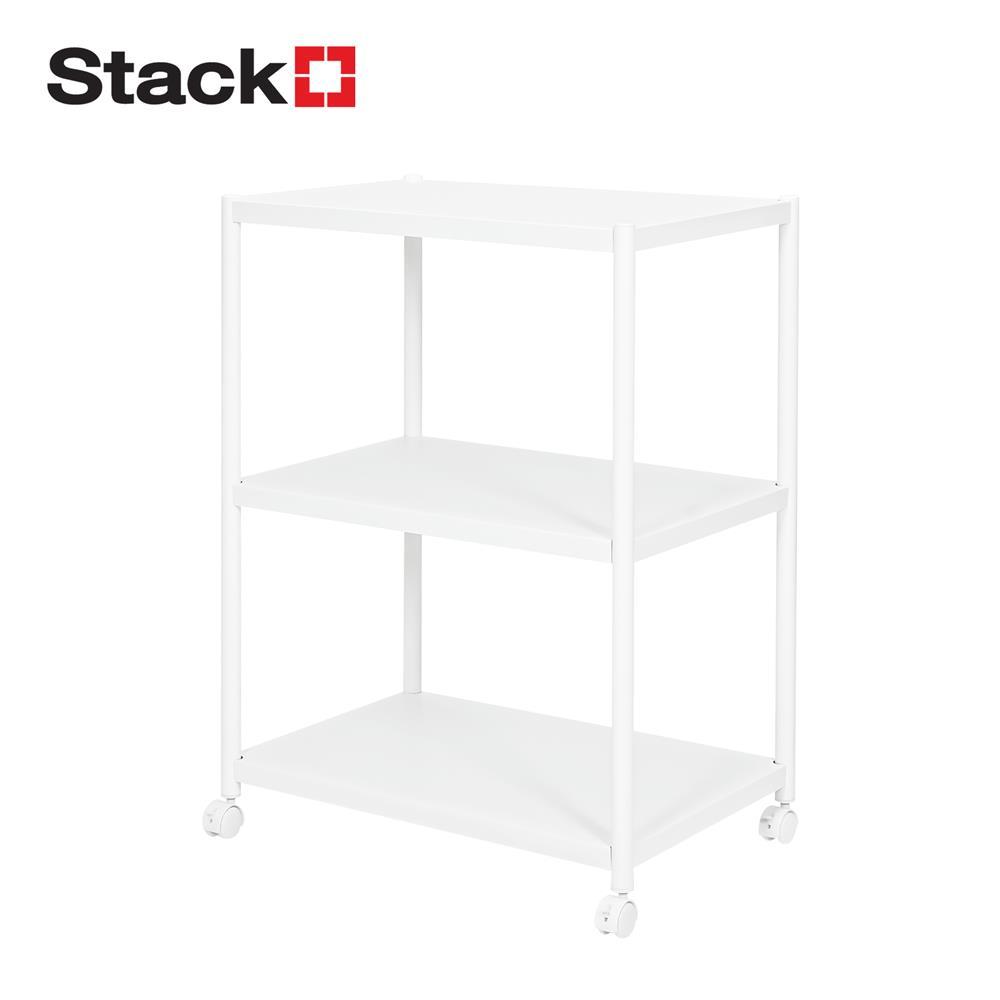 STACKO ชั้นวางของ 3 ชั้น BRISK 60X40X80 ซม. สีขาว จัดส่งโดย HomePro