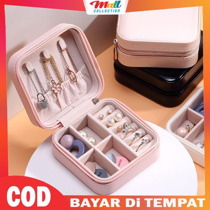 Disc MALL - Mini Jewelry Holder Necklace Earring Ring Box Storage Box TK02 Gold