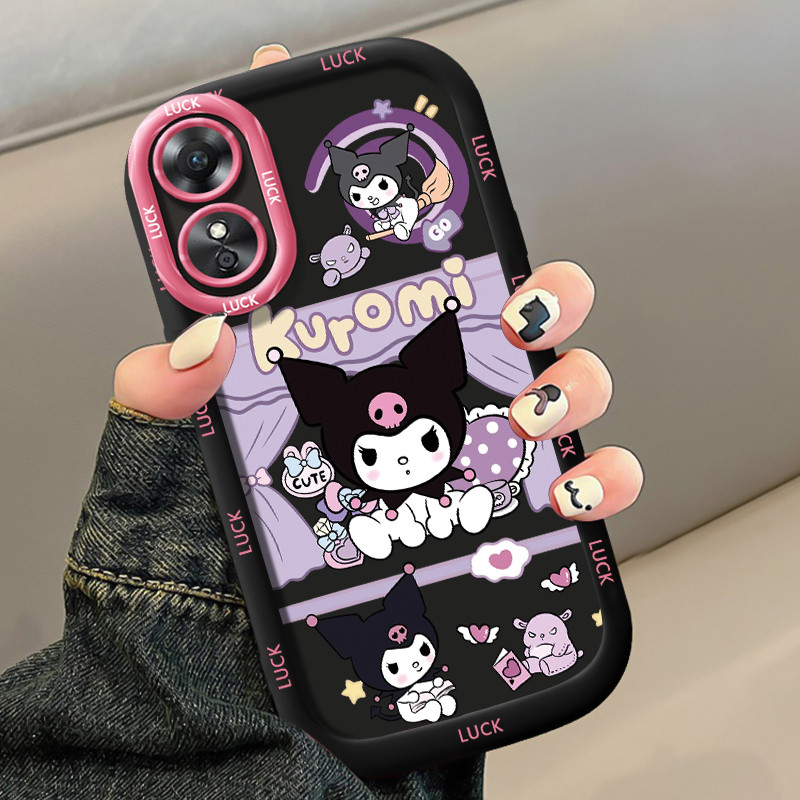 เคสสำหรับ OPPO A17 A17K เคสโทรศัพท์กระต่ายซิลิโคนกันกระแทก