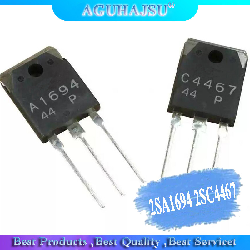 HT-10PCS 2SA1694 2SC4467 ถึง 3P (5PCS A1694 + 5PCS C4467) TO3P ใหม่เดิม