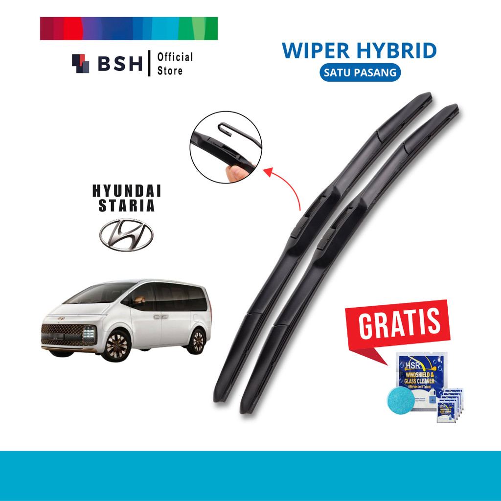 ที่ปัดน้ําฝน Hyundai Staria Hybrid | ฟรีสบู่ทําความสะอาดเชื้อราแก้ว 5 เม็ด