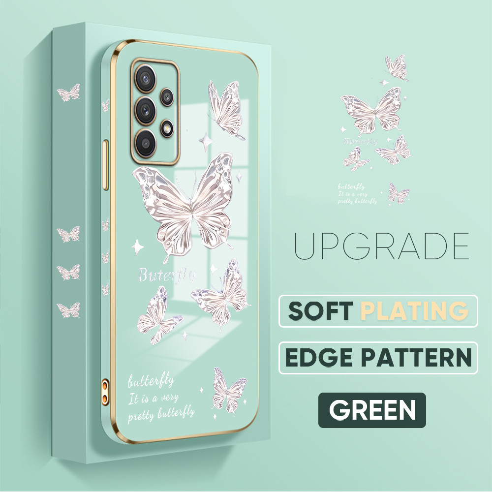 เคสโทรศัพท์ HP สําหรับใช้งานร่วมกับ Samsung Galaxy A32 4G เคสปกป้องโทรศัพท์ A6-2179 DD