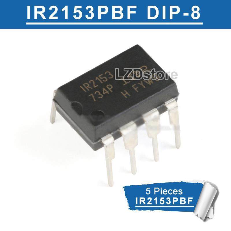 5pcs IR2153 DIP-8 IR2153PBF IR2153P IR2153D DIP8 สะพานไดร์เวอร์ชิปใหม่เดิม