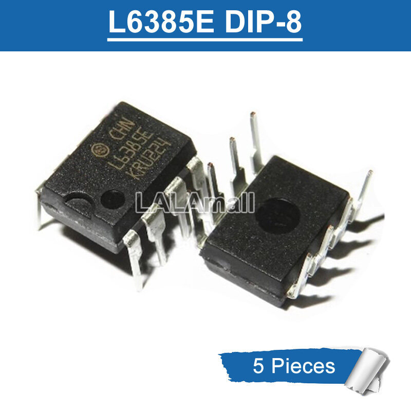 5pcs L6385E DIP-8 L6385 DIP8 แรงดันไฟฟ้าสูงชิป IC ใหม่เดิม