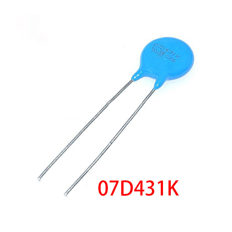 HT-50pcs varistor 07D431K 430K piezoresistor 7D431K 07D431