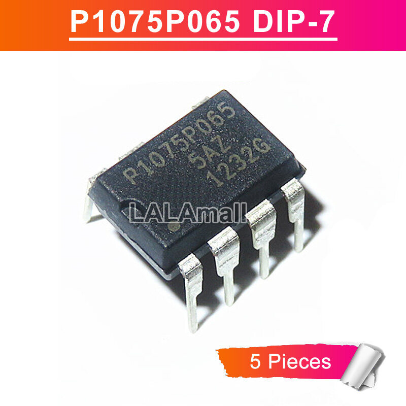 5pcs P1075P065 DIP-7 NCP1075P065 P1075 P065 DIP7 Power Management ชิป IC