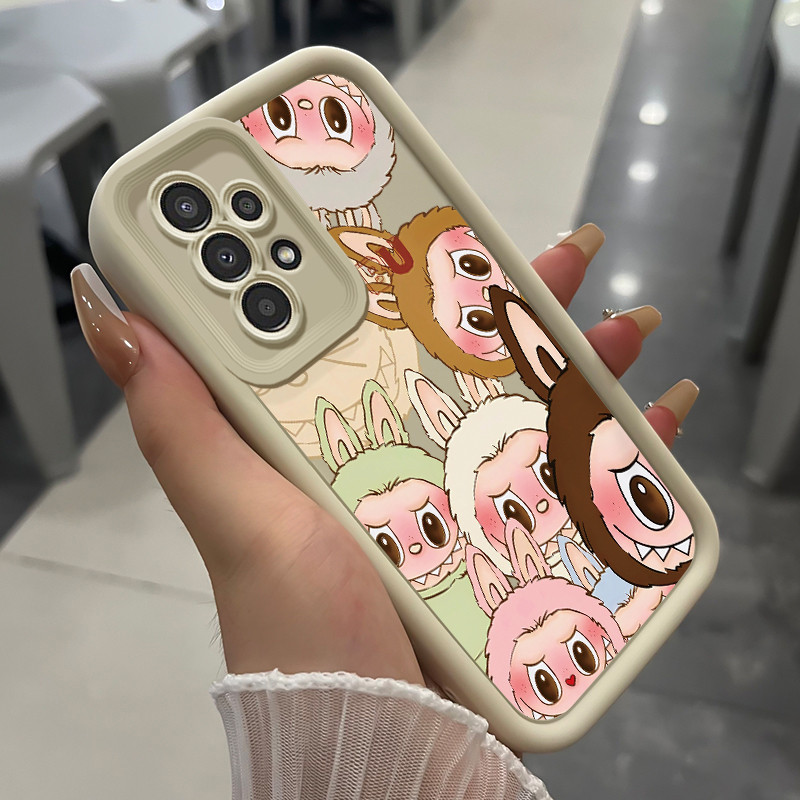 เคสสำหรับ Samsung A13 4G A13 Lite A13 5G A04s เคสโทรศัพท์สัตว์ประหลาดน่ารักสามสีซิลิโคนกันกระแทก