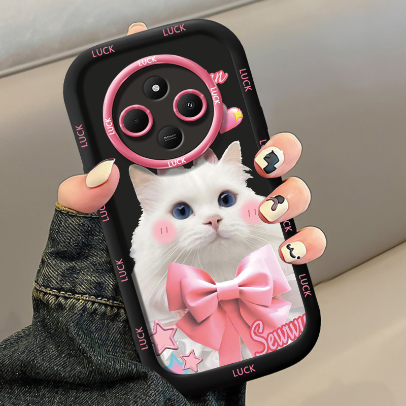 เคสสำหรับ Xiaomi Redmi 14C 5G A4 5G A14R 5G POCO C75 5G POCO M7 5G เคสโทรศัพท์แมวน่ารักซิลิโคนกันกระแทก